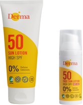 Derma Sun Lotion SPF50 100 ml + Derma Sun face SPF 50 50 ml