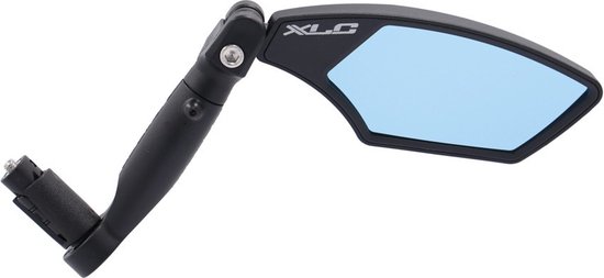 XLC MR-K23 Specchio Moto Blu HD – Infrangibile, Antiriflesso, Regolabile 3D, Con Riflettore, Fissaggio Interno 14.8-22.5mm