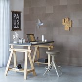 Enzo Pellini Essential | Revêtement mural en cuir | Carrelages muraux en cuir | Carreaux de cuir | 1 m2 Taupe