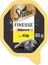 Sheba Finesse - Katten natvoer - Mousse - Kip - 22 x 85 gr