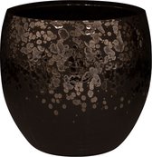 Pot Kae Mocha 19x16 cm ronde bruine bloempot voor binnen