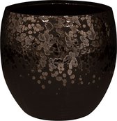 Pot Kae Mocha 37x32 cm ronde bruine bloempot voor binnen