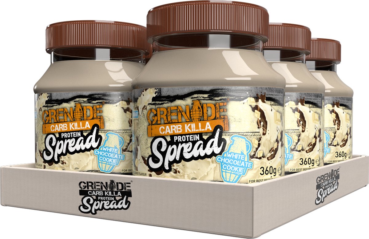 Grenade Protein Spread (6x360g) White Chocolate Cookie - Functionele voeding - Eiwitpasta's