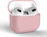 Coque pour Apple AirPods 3 - Rose - Coque Siliconen Housse Protection