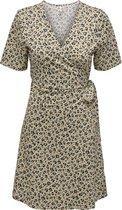 ONLY ONLMAY S/S AOP WRAP DRESS JRS Dames Jurk - Maat L