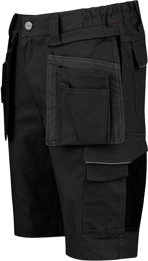 STØRVIK Thijs Pantalon de travail Court Stretch Homme - Extensible - Taille S - Noir