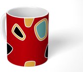 Mok - Koffiemok - Abstract - Patronen - Lijn - Mokken - 350 ML - Beker - Koffiemokken - Theemok