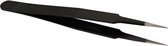 pincet antistatisch 11,5 cm aluminium zwart