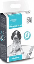 trainingpads Puppy 60 x 60 cm textiel wit 15 stuks