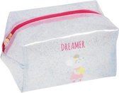 make-uptasje Brooke 20 x 10,5 cm polyurethaan roze
