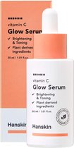 HANSKIN Vitamin C Glow Serum - 30ml - 4-in-1: Toning, Radiance-Boosting, Hydrating, Skin-Boosting - Ascorbic Acid 10% - Vitamin B12 to Illuminate Dull Skin - Glowy Skin - Stralende