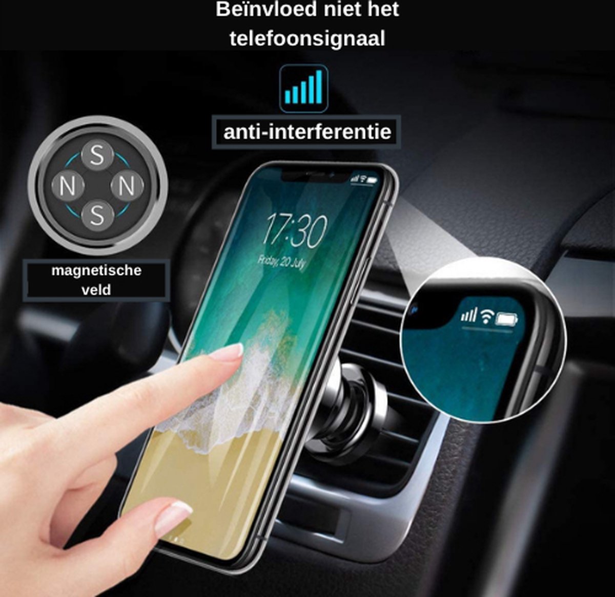 0€01 sur Support Voiture Collant Plat Magnetique pour Telephone Smartphone  Aimant Universel (ARGENT) - Accessoire téléphonie pour voiture - Achat &  prix