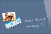 Sigel SI-B1207 Glasmagneetbord Be!Board Gepoederd Blauw 600x400x9mm Incl. 2 Magneten
