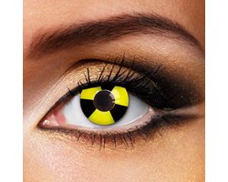 Partylens® kleurlenzen - Bicolor - zachte jaarlenzen met lenshouder - partylenzen