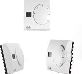 Opbouw klokthermostaat eenvoudig Aan/Uit - Wit SAS-816