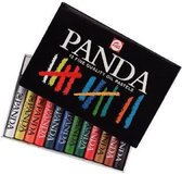 Panda pastels à l'huile 12 pièces