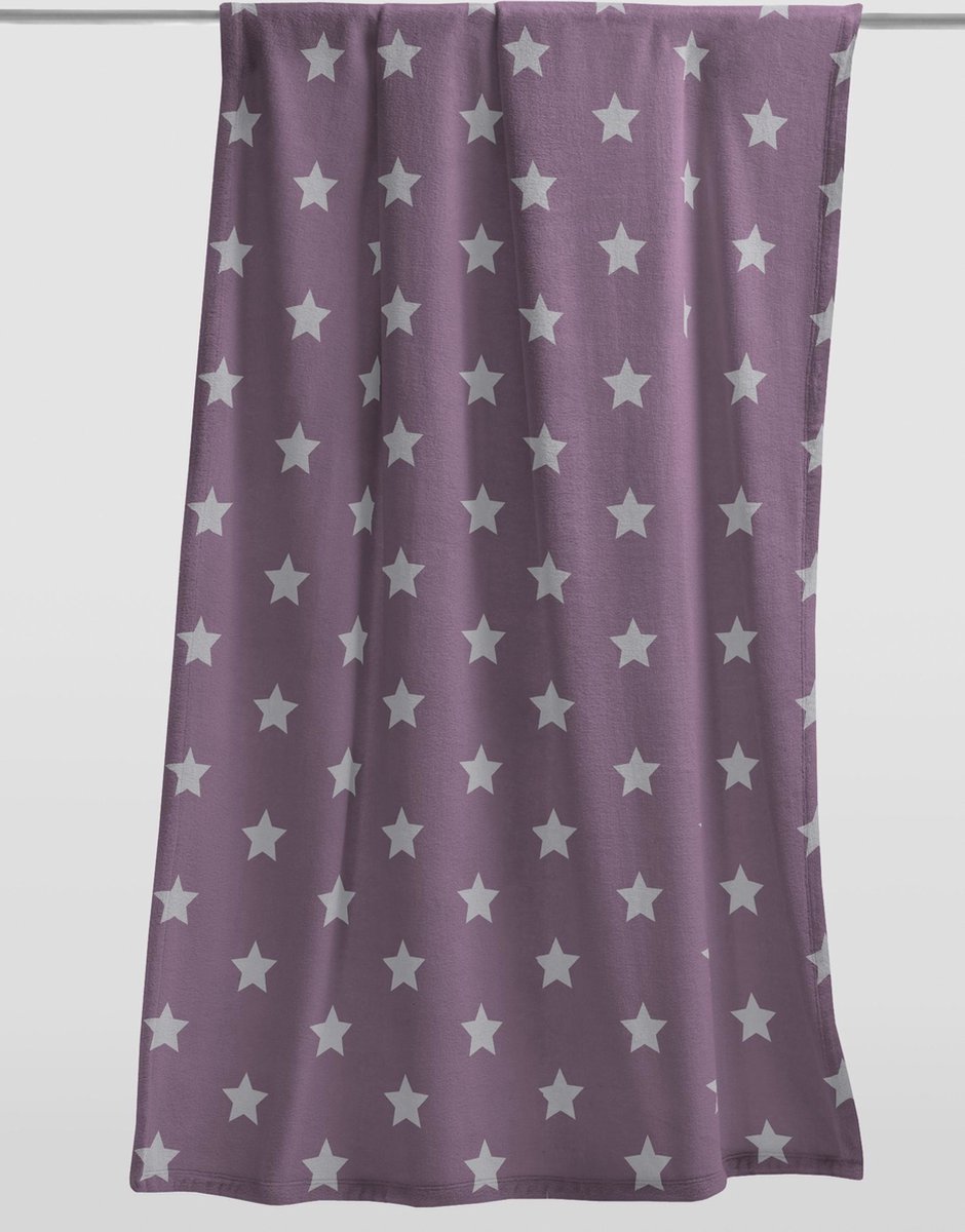 Irisette Fleece deken Dessin Casa 8914 Purple Fleece deken 140/150x200 cm