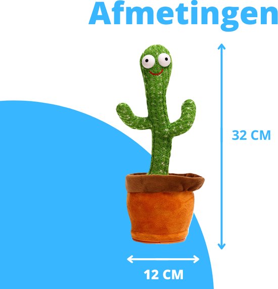 12€ sur Peluche cactus Dansant Électronique avec chanson 32cm-Vert