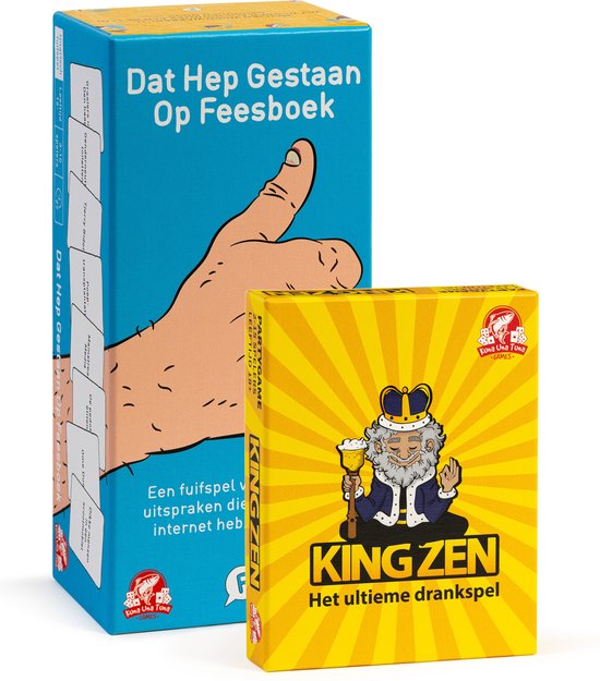 Afbeelding van het spel COMBIKLAPPER - DAT HEP GESTAAN OP FEESBOEK + KING ZEN | Partypack | Drankspel | Cards Against Humanity (NL versie OMG!)