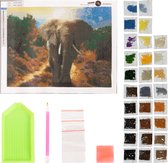 Crafts & Co Peinture de diamants Elephant - 30x40 - Forfait pour Adultes