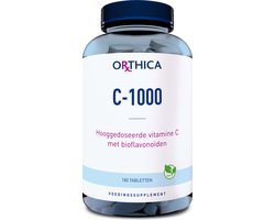 Orthica C-1000 - hoge dosering vitamine C - 180 tabletten