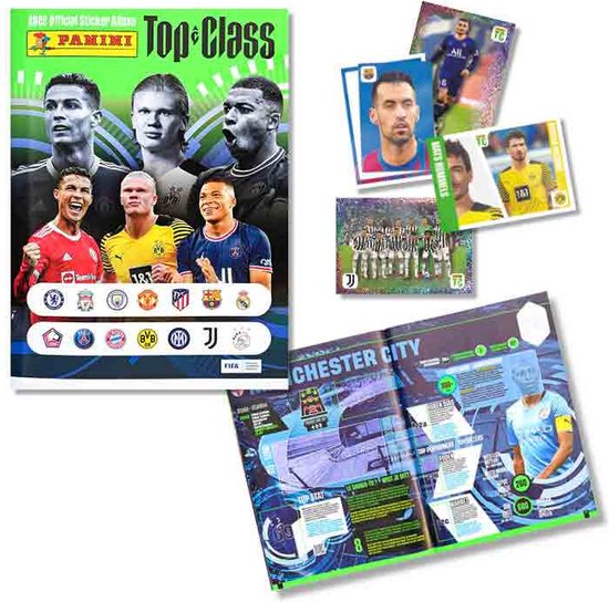 Top Class Sticker PANINI - TOP CLASS 2022 STICKERS - 1 ALBUM + 36 ZAKJES - PROMO PACK | bol