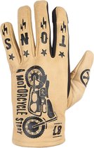 Helstons Kustom Summer Leather Beige Gloves T10 - Maat T10 - Handschoen