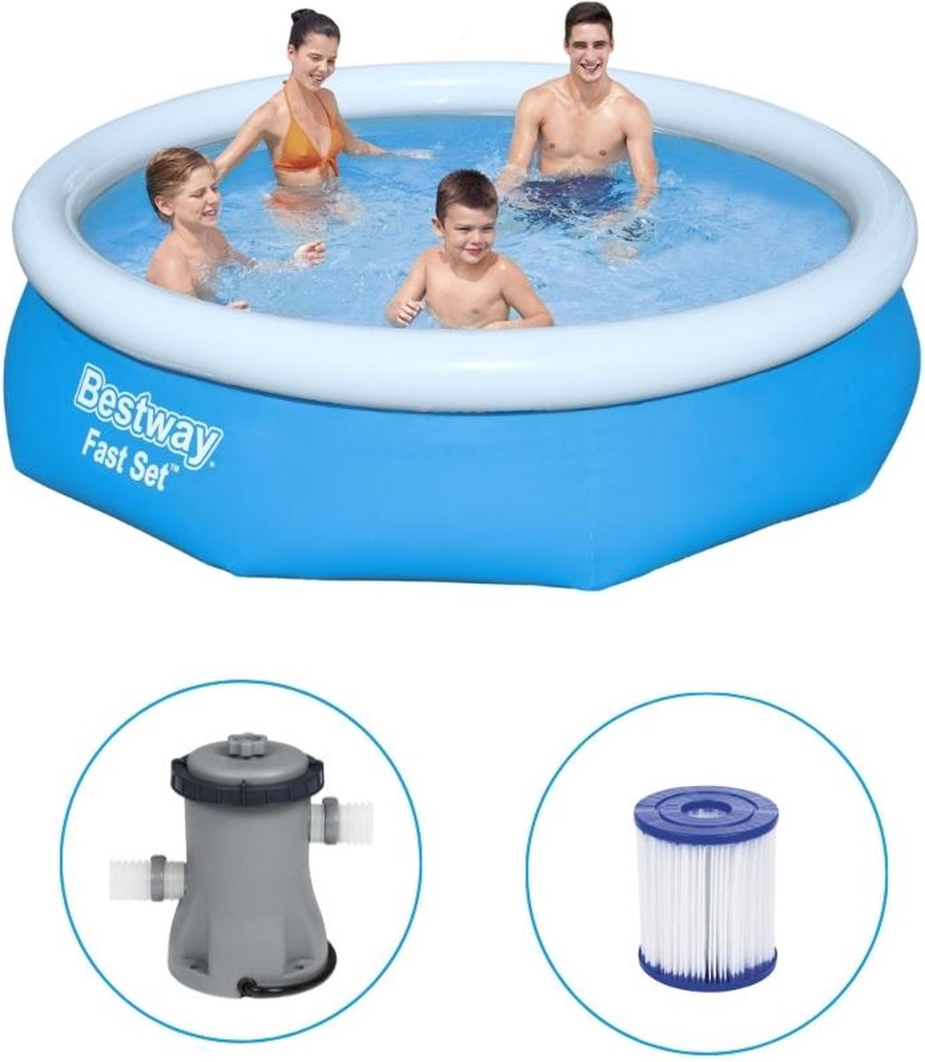 Bol.com Bestway Fast Set Zwembad (Ø305 x 76 cm) aanbieding