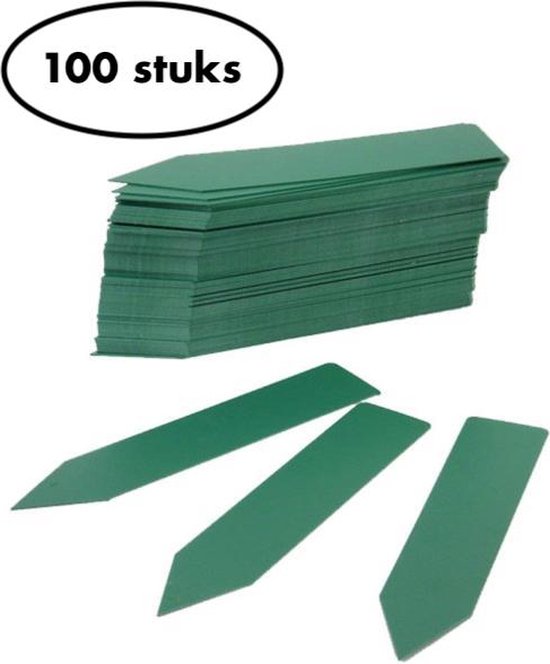 Foto: 100x plantenlabels 5cm steeketiketten moestuin labels 5cm 100 stuks groen