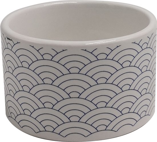 Foto: Nami ramekin 15cm porselein zwart en wit 8cm set 6 namicup