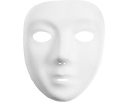 Creotime Masker 17,5 X 14 Cm Wit Kunststof