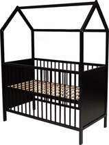 Cabino Baby Bed Ivy Zwart 60 x 120 cm