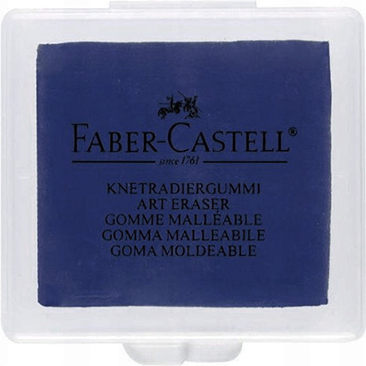 Faber-Castell - Kneedgum - Blauw - voor corrigeren van (pastel)potlood en houtskool tekeningen - Faber-Castell