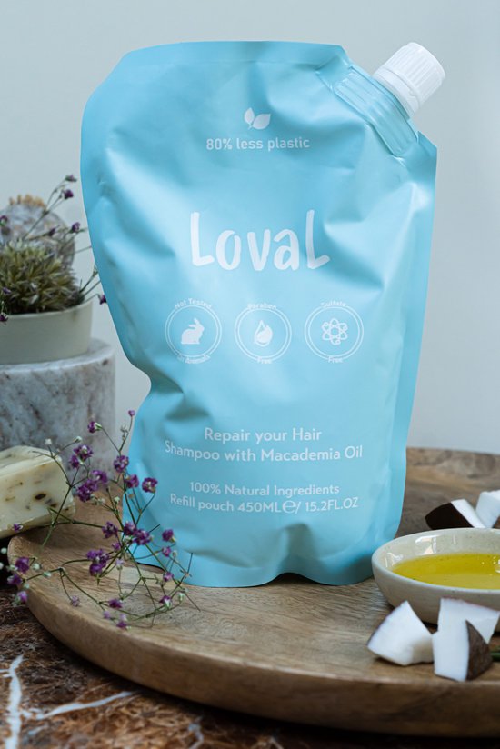 Loval Geschenkset Organische shampoo en conditioner met macadamia
