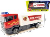 Camion de pompier - Camion citerne à eau Jouets camion de pompier - traction arrière - 16,5 CM