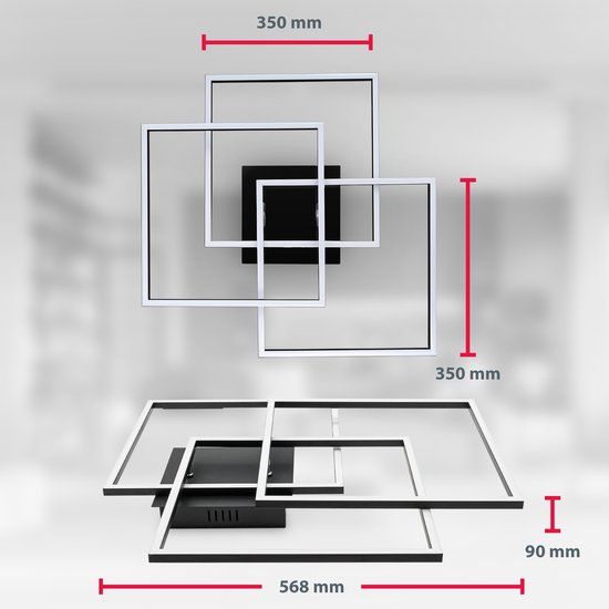 MAXENCE - Plafonnière - 46 Cm - LED 3 StepDim - 1x24W 3000K