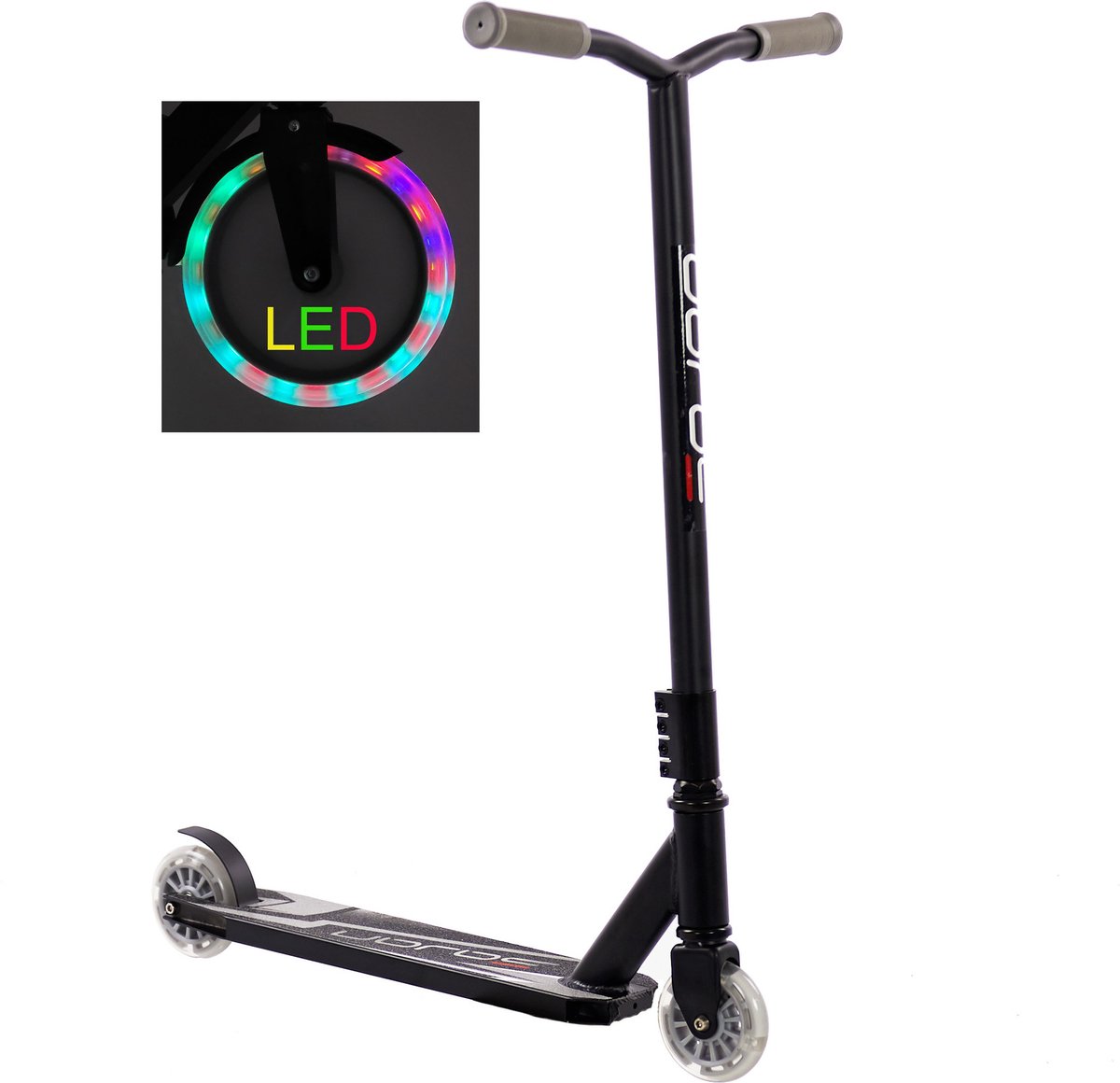 1 roue trottinette 100mm avec roulements noire OXELO