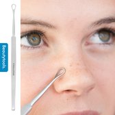 BeautyTools Blackhead Remover - Comedonenlepel Voor Verwijderen van Mee-eters - Comedonendrukker - Enkelzijdig (15 cm) (FC-0386)