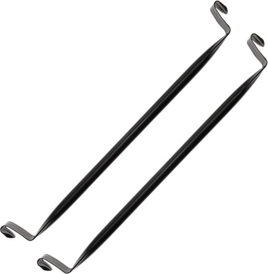 Oorbellen Stekers Druppel 5x8mm Zwart • 304 Stainless Steel (5 paar) • Lottes Place