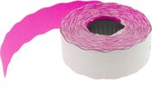 PrimeMatik - Rol van 1000 roze zelfklevende etiketten 26x16 mm 10 eenheden