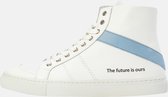 KUNOKA FLOOR high-top sneaker light blue - Sneakers Dames - maat 36 - Wit Licht Blauw