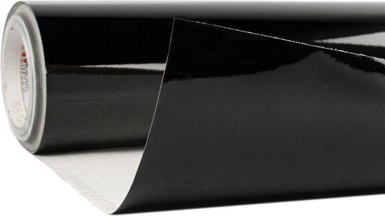 Plakfolie - Oracal - Zwart – Glanzend – 117 cm x 5 m - RAL 9005 - Meubelfolie - Interieurfolie - Zelfklevend