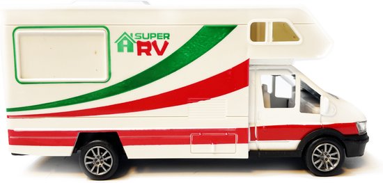 Camionnette De Jouet Avec Remorque Camping-car - Jouet Moulé Sous Pression - Neuf