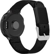 Nylon gesp bandje geschikt voor Garmin Forerunner 735xt / 235 / 230 / 220 / 630 / 620 - Geweven horlogeband - Polsband - Zwart
