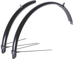BBB Cycling CityGuard Spatbordensets Stadsfiets - 28 Inch - Voorspatbord en Achterspatbord - Verstelbaar - Zwart - BFD-40