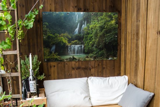 Affiche de jardin Cascade - Thaïlande - Jungle - 120x80 cm - Jardin