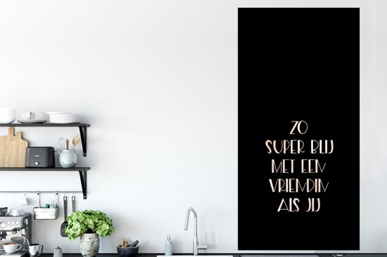 Poster Vriendin - Zo super blij met een vriendin als jij - Beste