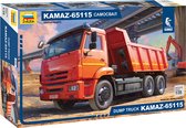 1:35 Zvezda 3650 Dump Truck Kamaz 65115 Plastic Modelbouwpakket