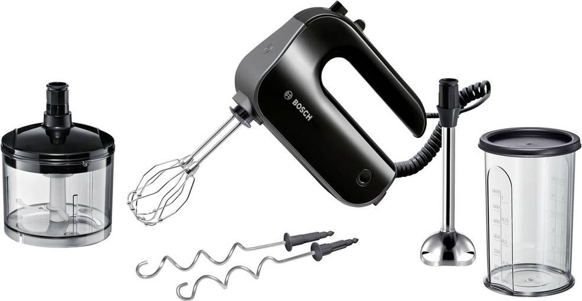 Bosch MFQ4980B Premium handmixer set 850W Zwart bol