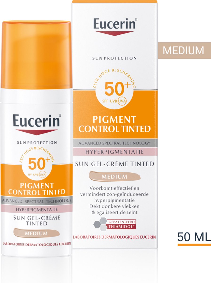 Eucerin Sun Pigment Control Teinté Medium SPF50+ | bol.com